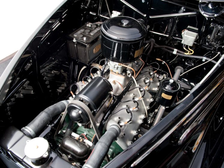 1938, Lincoln, Zephyr, Coupe, 270, Retro, Engine HD Wallpaper Desktop Background