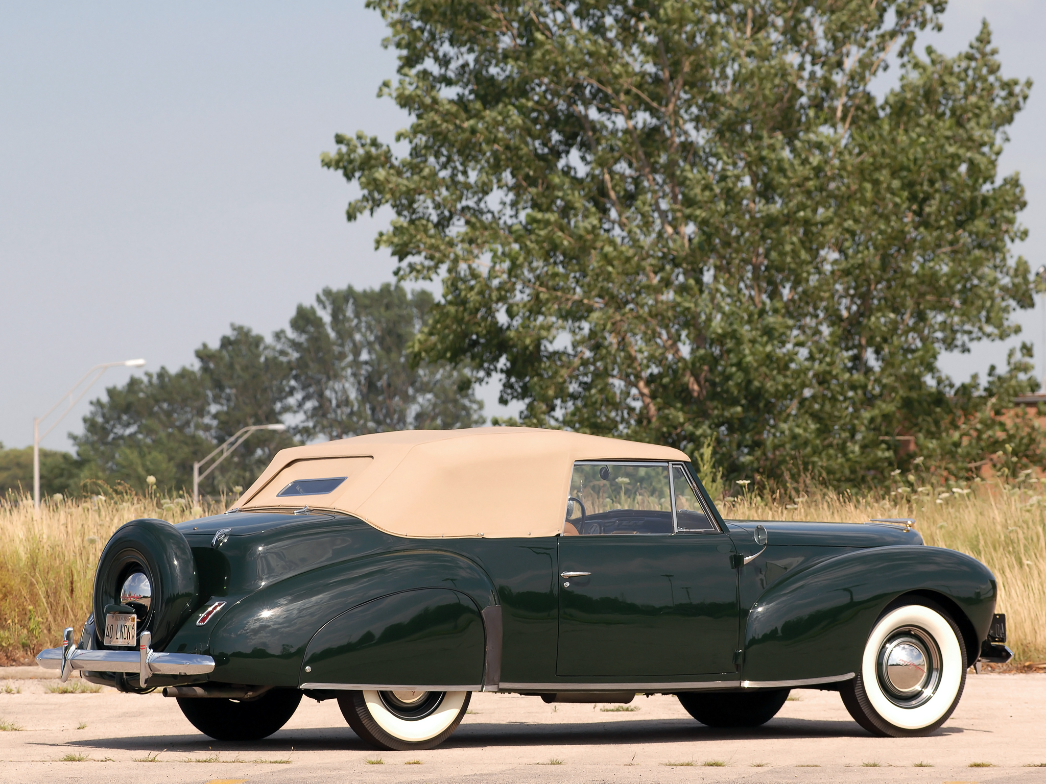 1940, Lincoln, Zephyr, Continental, Cabriolet, Retro, Luxury, Da Wallpaper