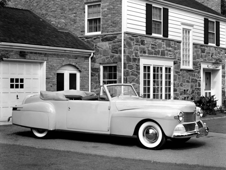 1942, Lincoln, Continental, 2 door, Cabriolet, 56, Retro, Luxury HD Wallpaper Desktop Background