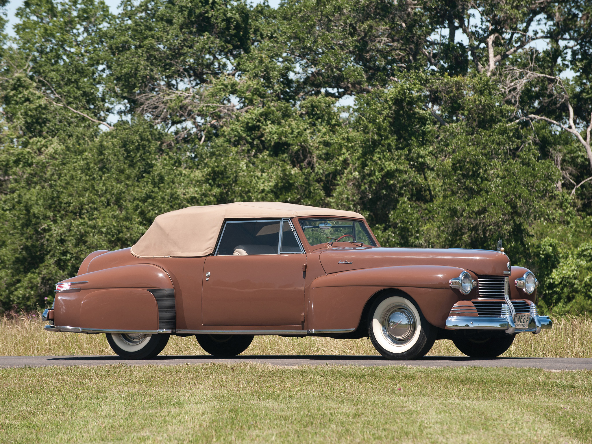 1942, Lincoln, Continental, 2 door, Cabriolet, 56, Retro, Luxury Wallpaper
