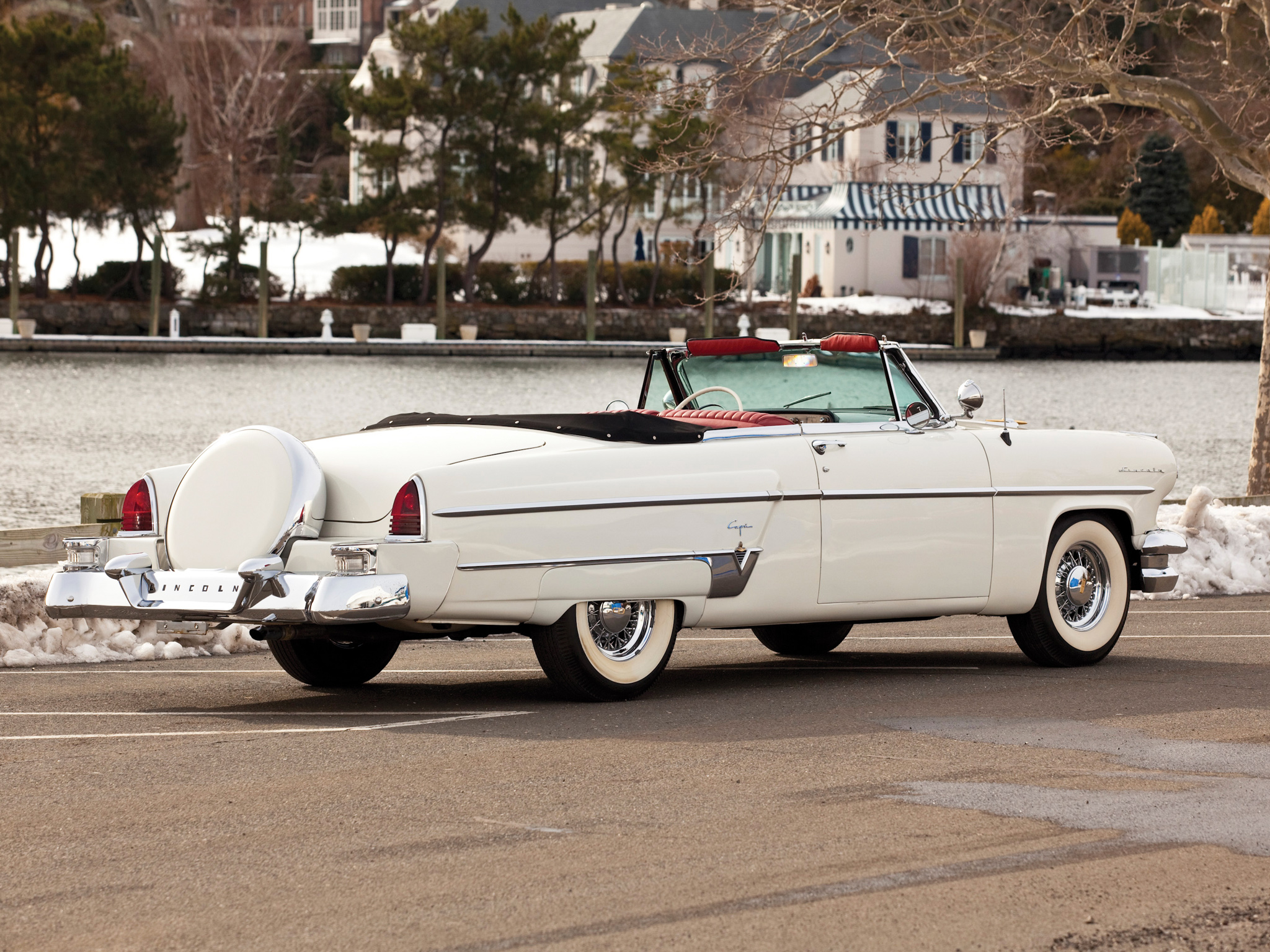 1954, Lincoln, Capri, Special, Custom, Convertible, 76a, Retro, Luxury Wallpaper