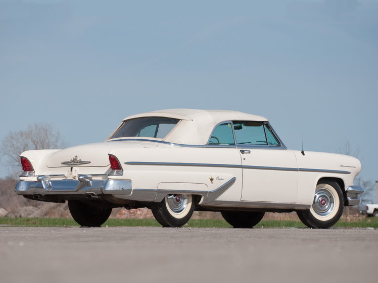 1955, Lincoln, Capri, Special, Custom, Convertible, 76a, Retro, Luxury HD Wallpaper Desktop Background