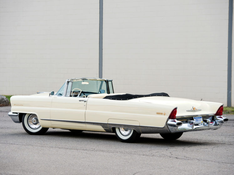 1956, Lincoln, Premiere, Convertible, 76b, Retro, Luxury HD Wallpaper Desktop Background