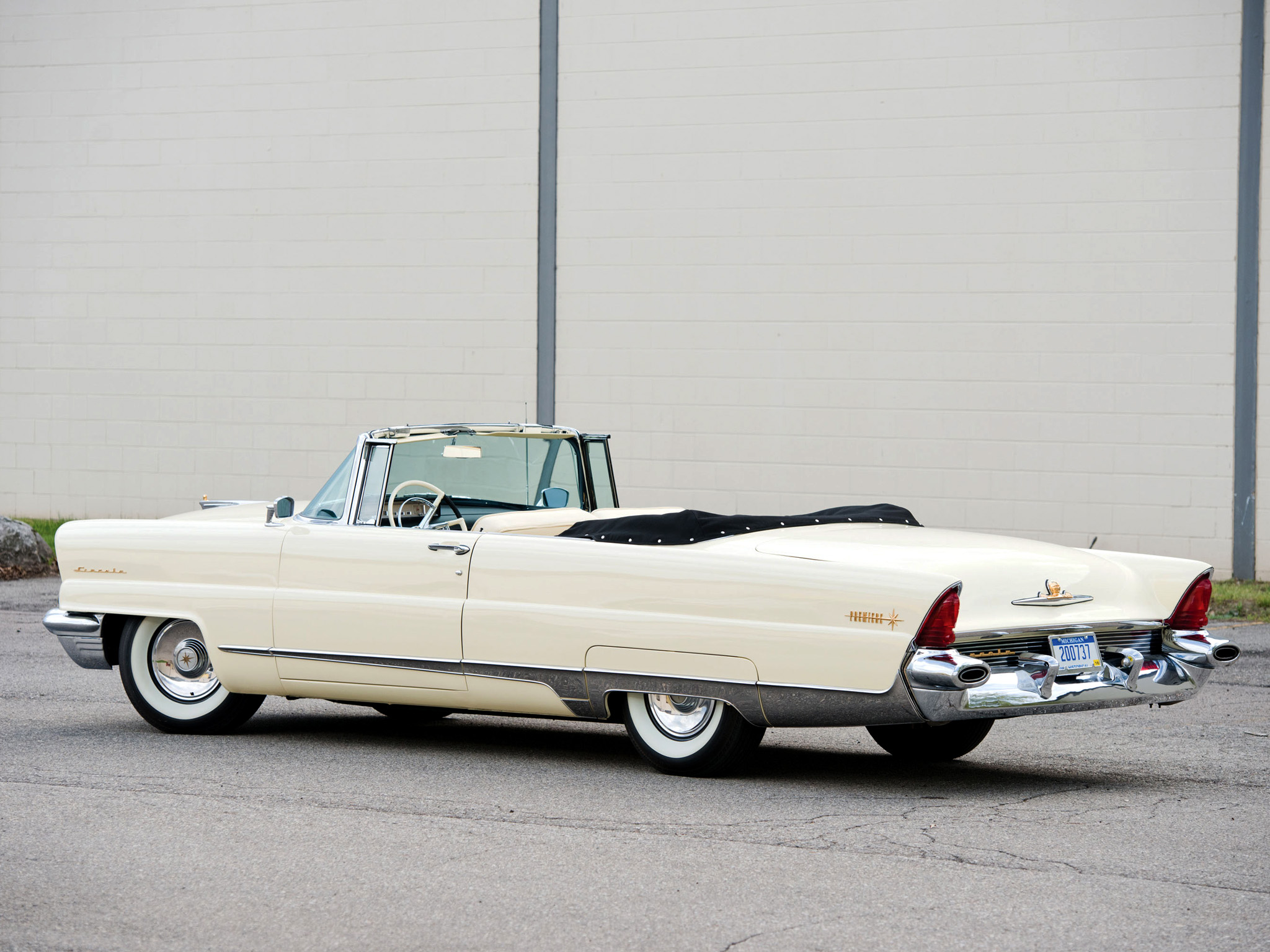 1956, Lincoln, Premiere, Convertible, 76b, Retro, Luxury Wallpaper