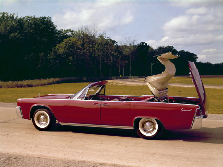 1961, Lincoln, Continental, Convertible, 74d HD Wallpaper Desktop Background