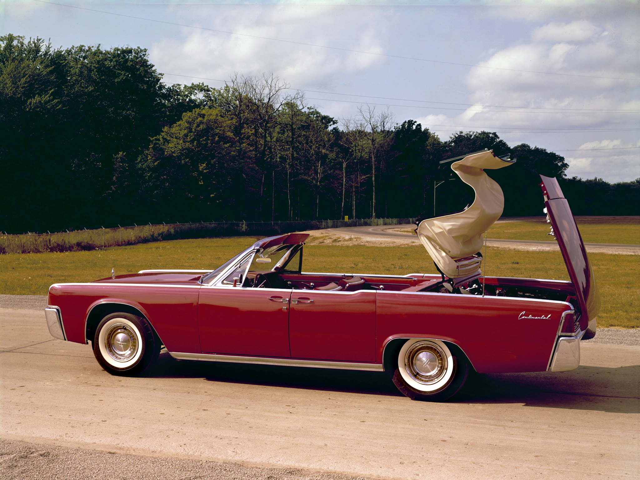 1961, Lincoln, Continental, Convertible, 74d Wallpaper