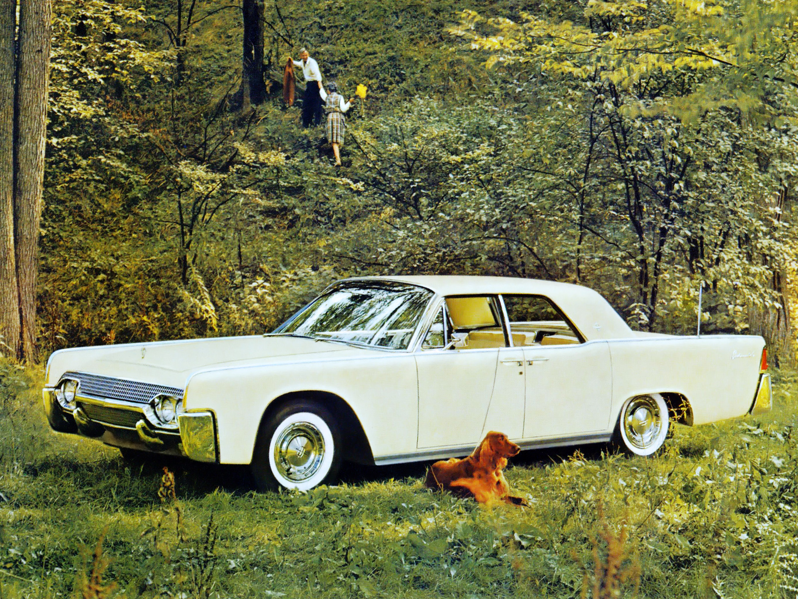 1961, Lincoln, Continental, Sedan, 53d Wallpaper