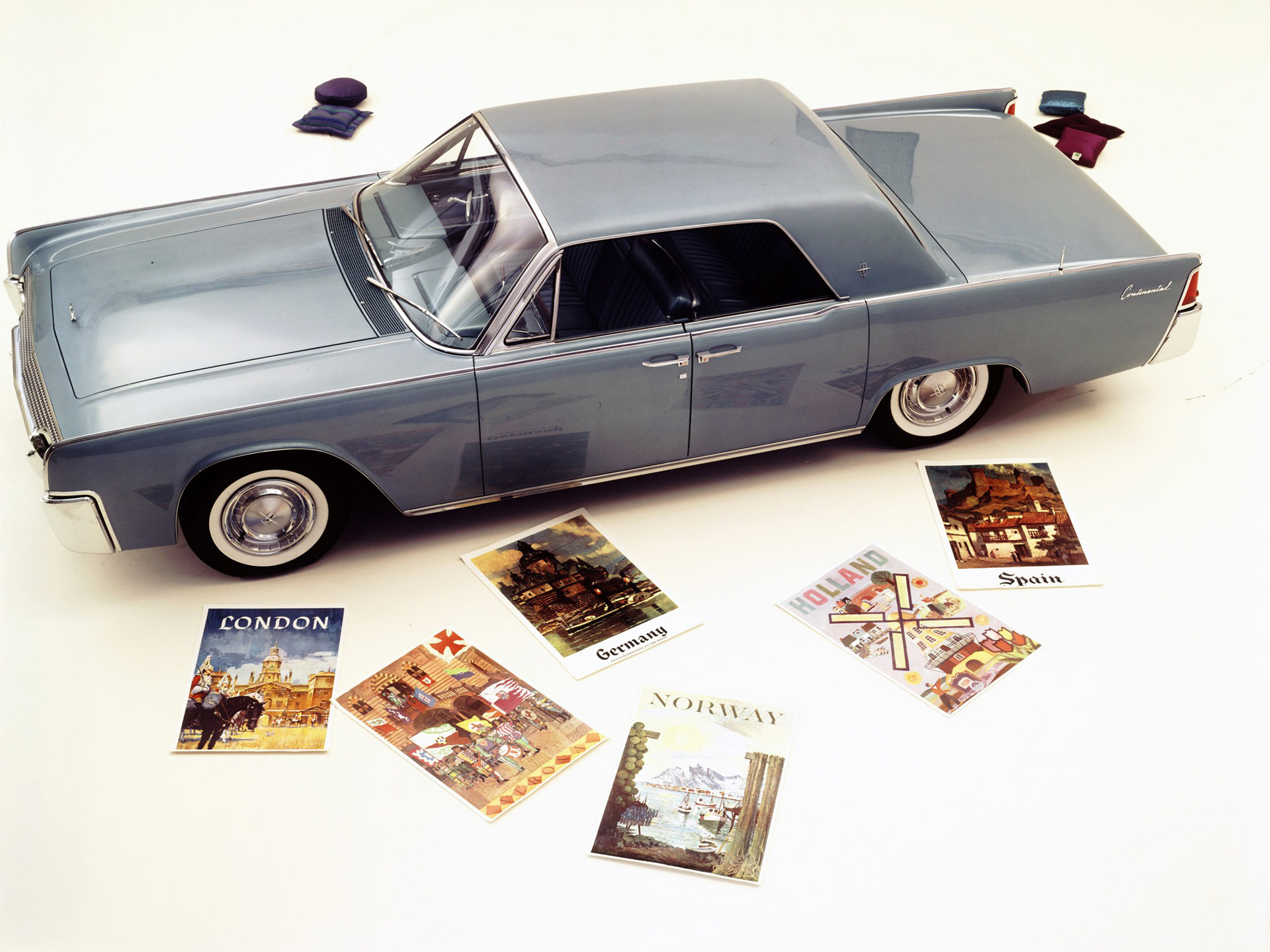 1961, Lincoln, Continental, Sedan, 53d Wallpaper