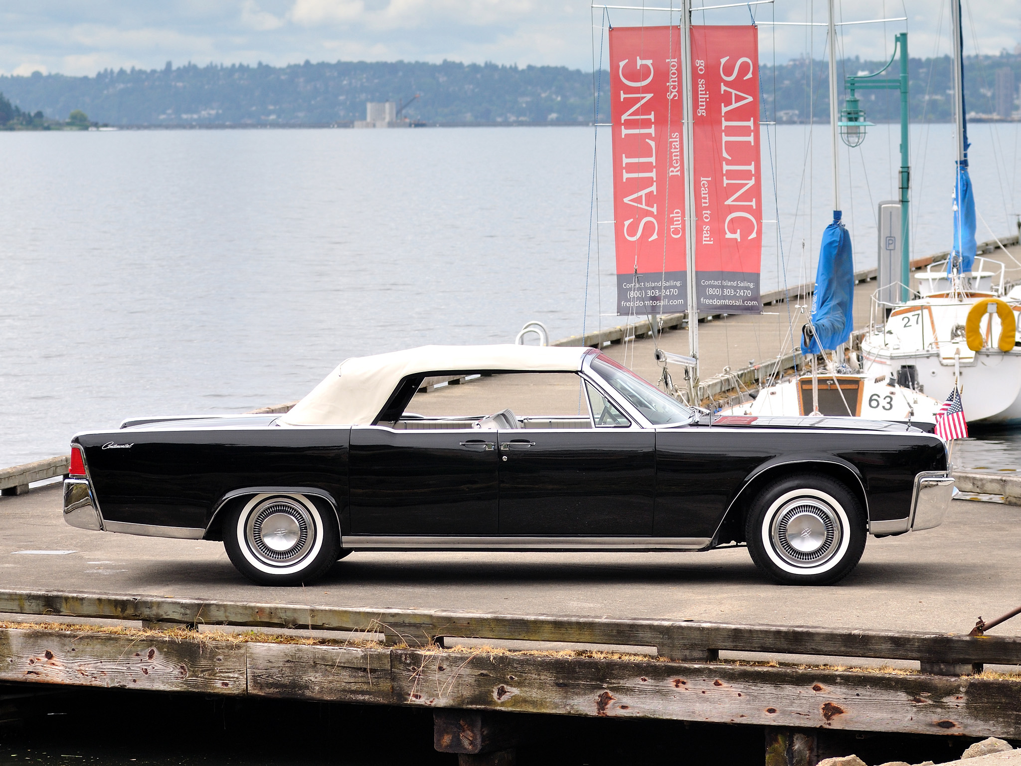 1964, Lincoln, Continental, Convertible, 74d Wallpaper