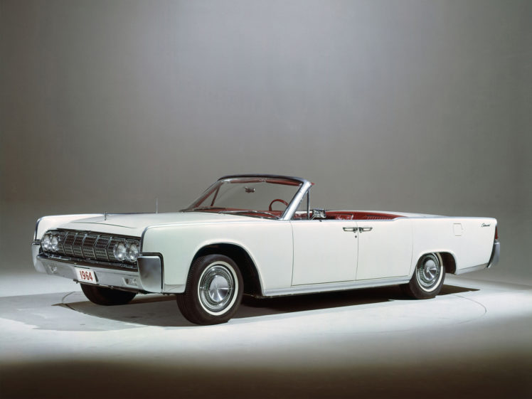 1964, Lincoln, Continental, Convertible, 74d HD Wallpaper Desktop Background
