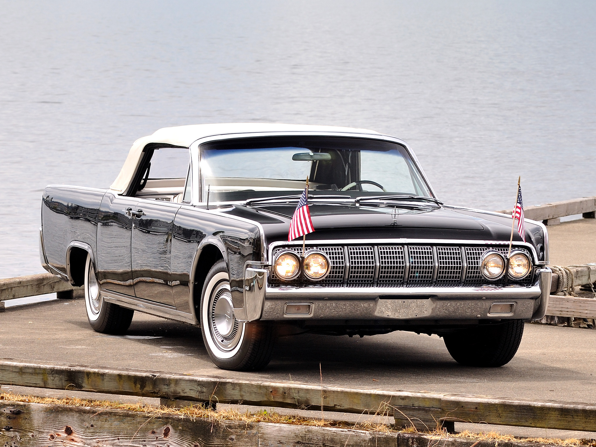 1964, Lincoln, Continental, Convertible, 74d Wallpaper