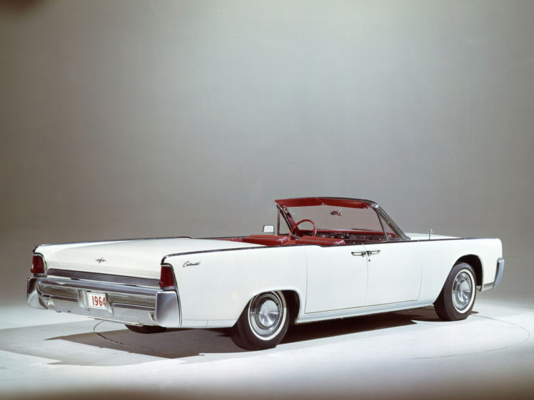 1964, Lincoln, Continental, Convertible, 74d HD Wallpaper Desktop Background