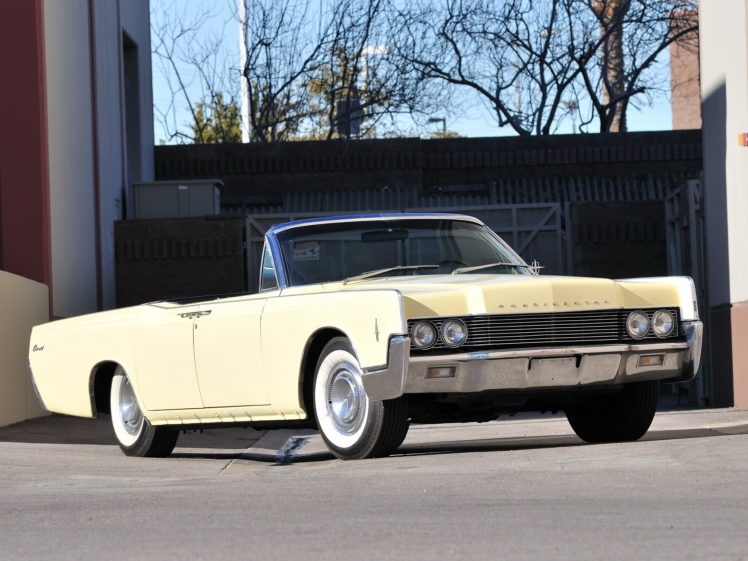 1966, Lincoln, Continental, Convertible, 74a, Classic, Luxury HD Wallpaper Desktop Background