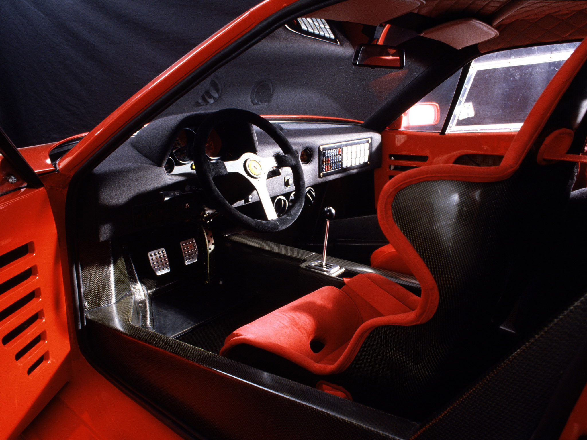 1987, Ferrari, F40, Classic, Supercar, Engine, Interior Wallpaper