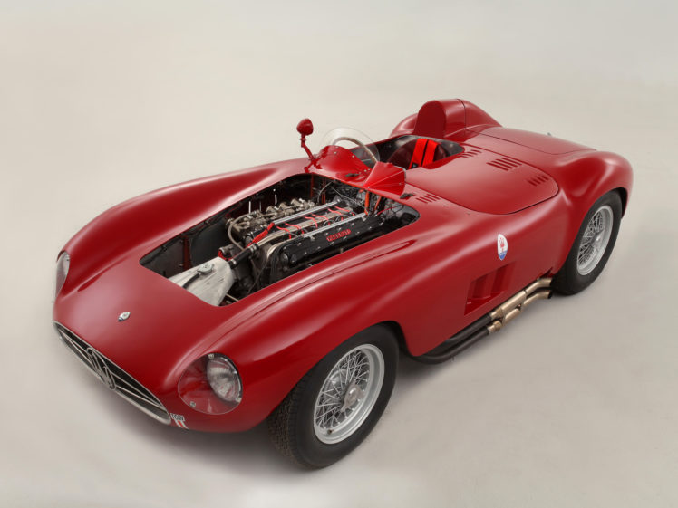 1956, Maserati, 300s, Race, Racing, Supercar, Retro, Engine HD Wallpaper Desktop Background