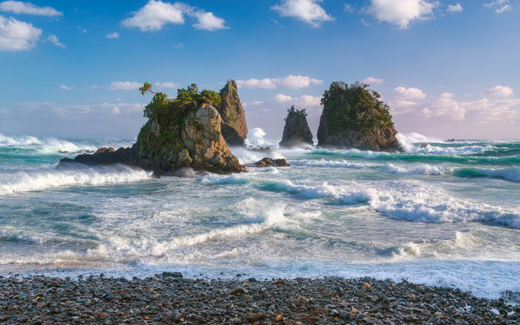 ocean, Cliffs, Shore HD Wallpaper Desktop Background