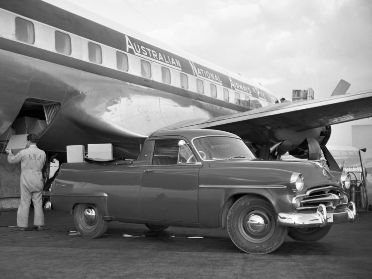 1954, Dodge, Kingsway, Coupe, Utility, Pickup, Retro HD Wallpaper Desktop Background