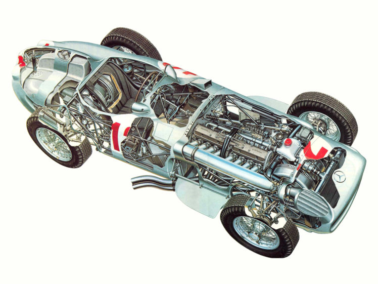 1954, Mercedes, Benz, 300, Slr, W196r, Formula, One, F 1, Race, Racing, Retro, Interior, Engine HD Wallpaper Desktop Background