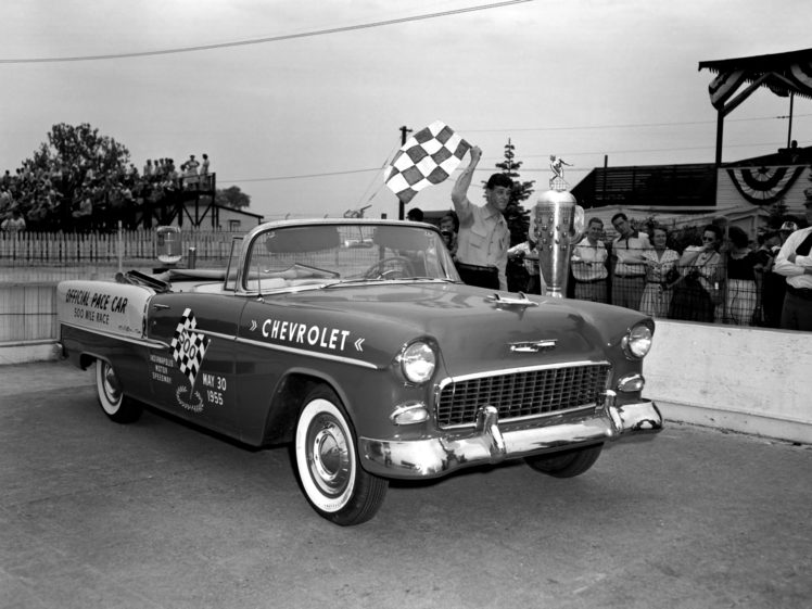 1955, Chevrolet, Bel, Air, Convertible, Indy, 500, Pace, Car, 2434 1067d, Race, Racing, Retro HD Wallpaper Desktop Background
