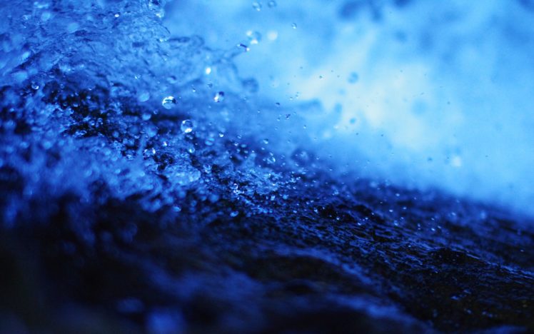water, Sea, Water, Drops, Macro, Splashes HD Wallpaper Desktop Background