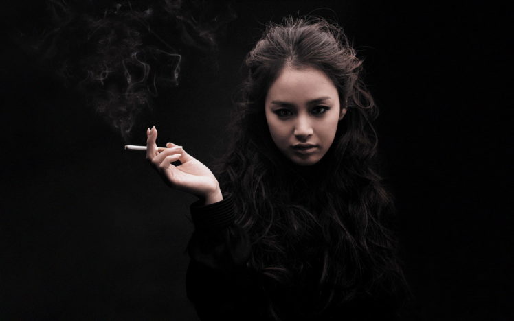 girl, Smoking HD Wallpaper Desktop Background