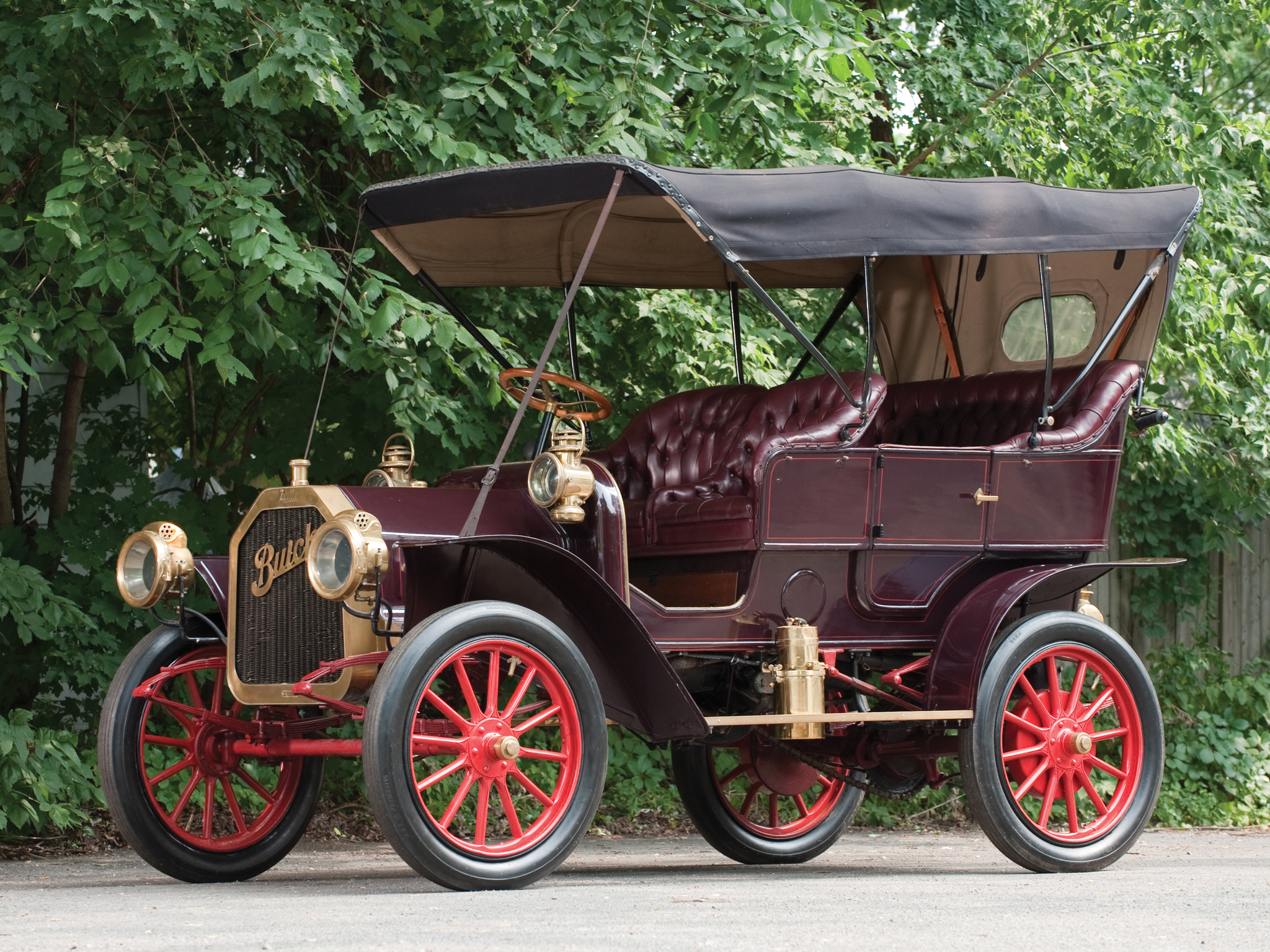 1907, Buick, Model d, Touring, Retro Wallpaper