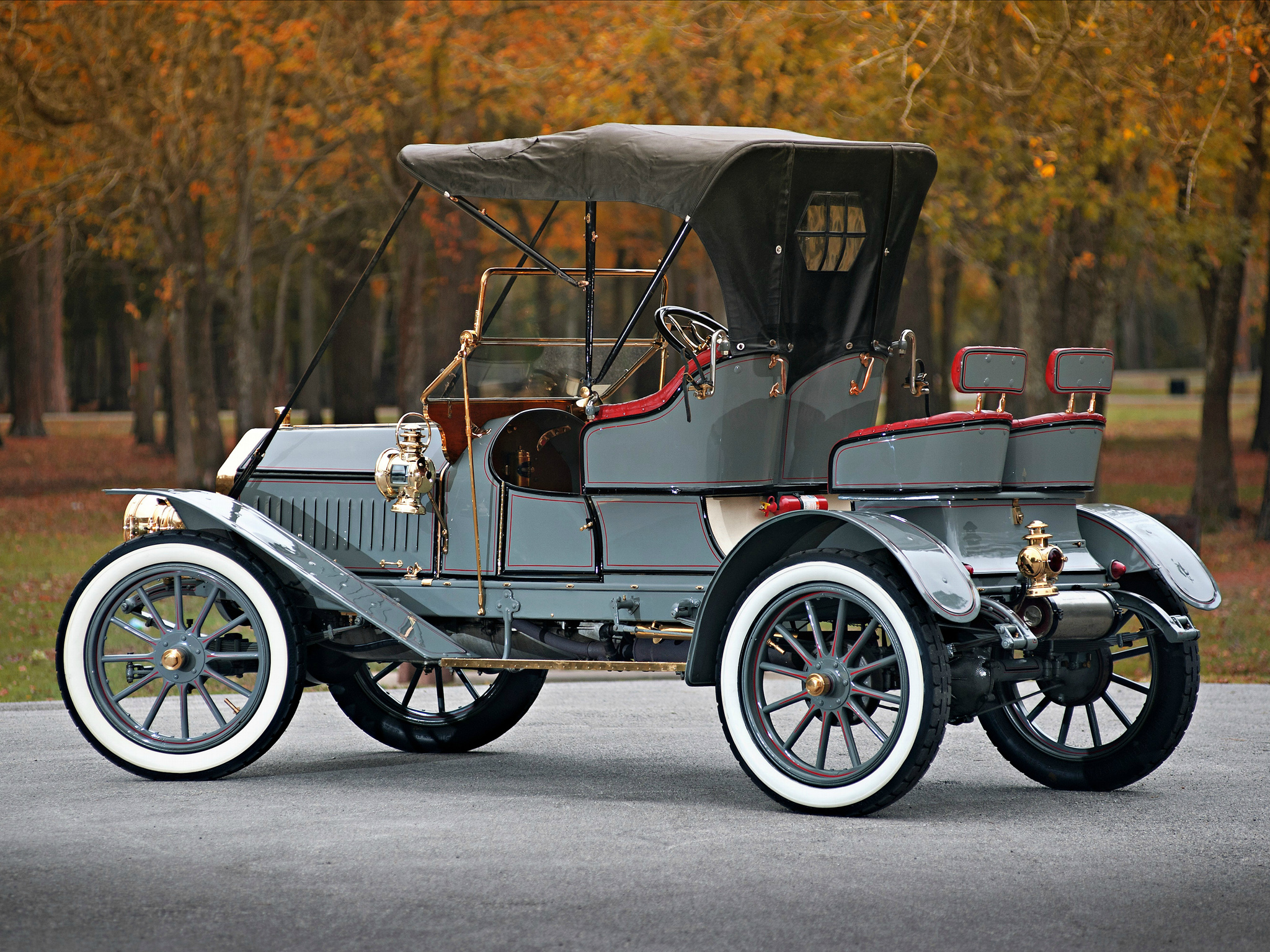 1908, Buick, Model,  s, Tourabout, Retro Wallpaper
