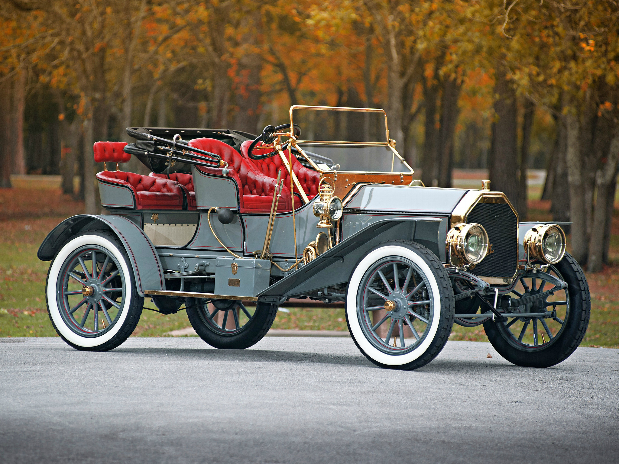 1908, Buick, Model,  s, Tourabout, Retro Wallpaper