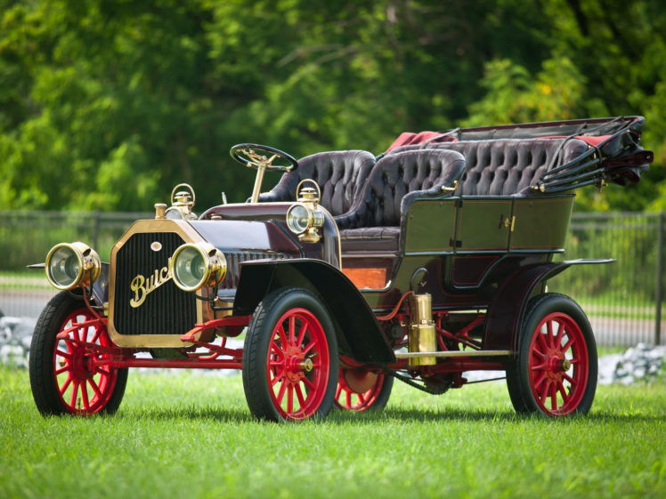 1909, Buick, Model f, Touring, Retro HD Wallpaper Desktop Background