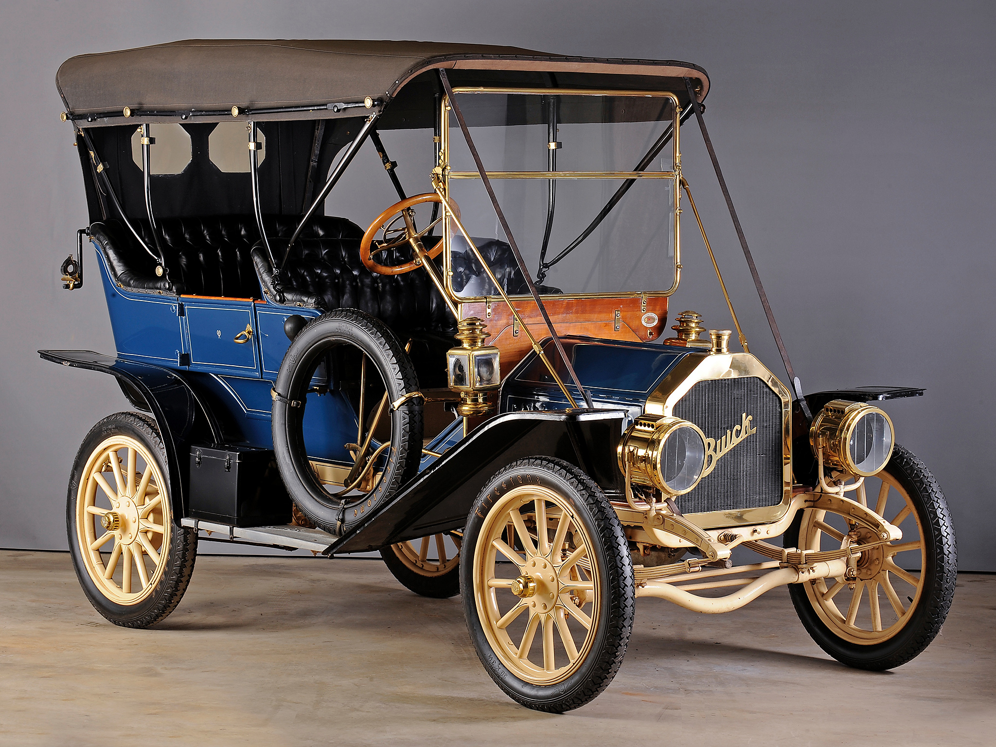 1910, Buick, Model 10, Toy, Tonneau, Retro Wallpaper