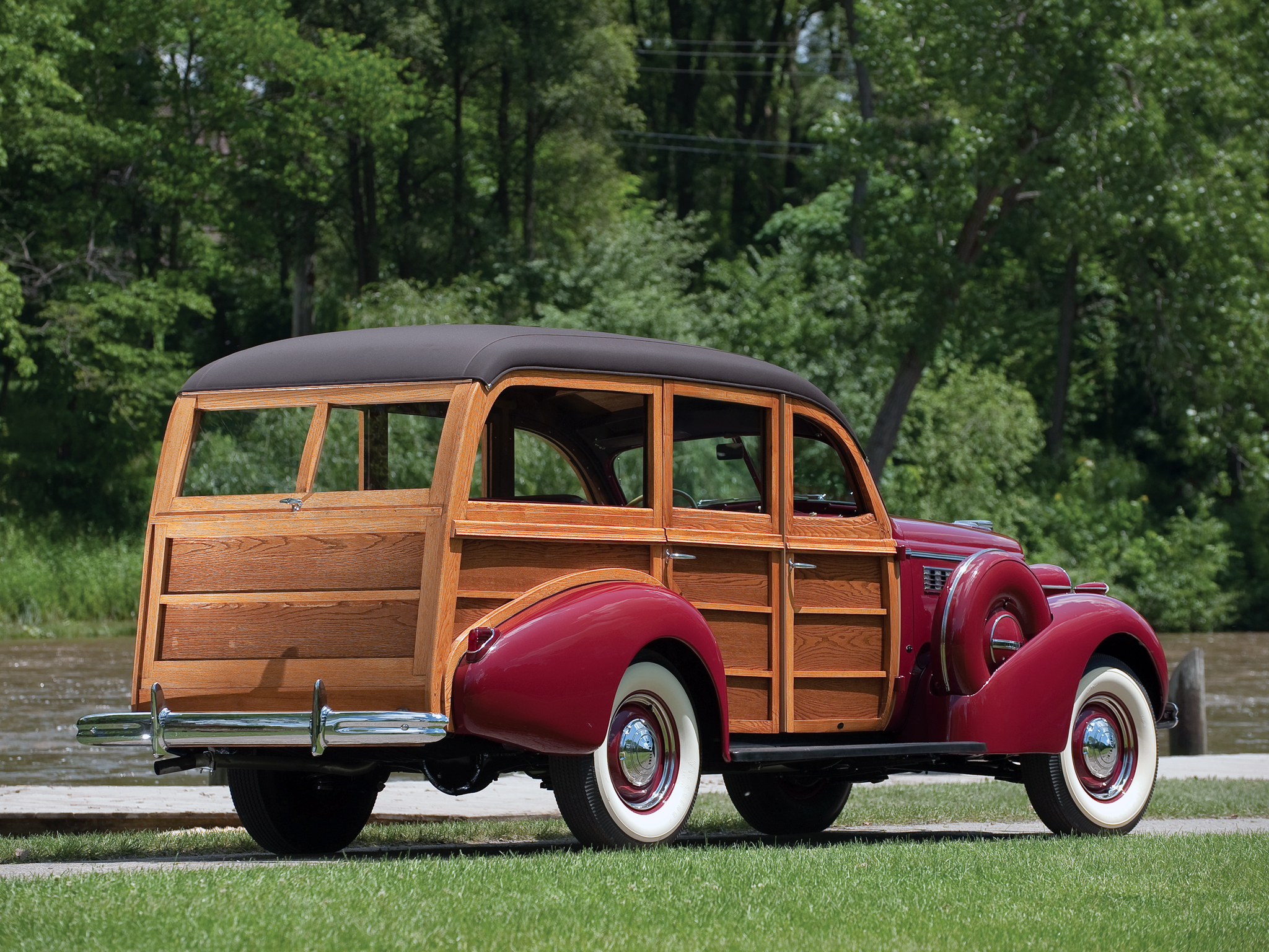 1938, Buick, Century, Estate, Wagon, By, Wildanger, Retro, Stationwagon Wallpaper