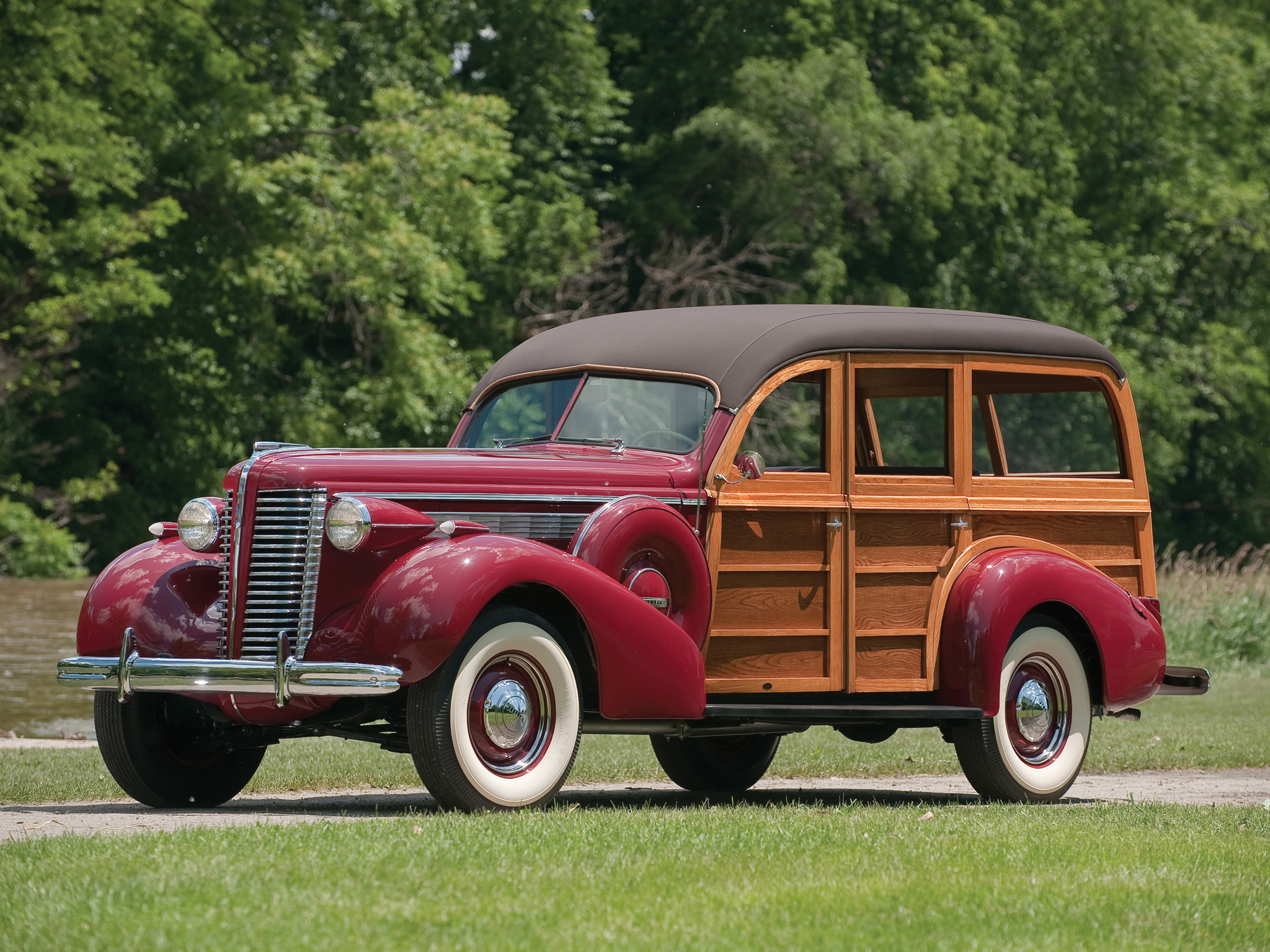 1938, Buick, Century, Estate, Wagon, By, Wildanger, Retro, Stationwagon Wallpaper