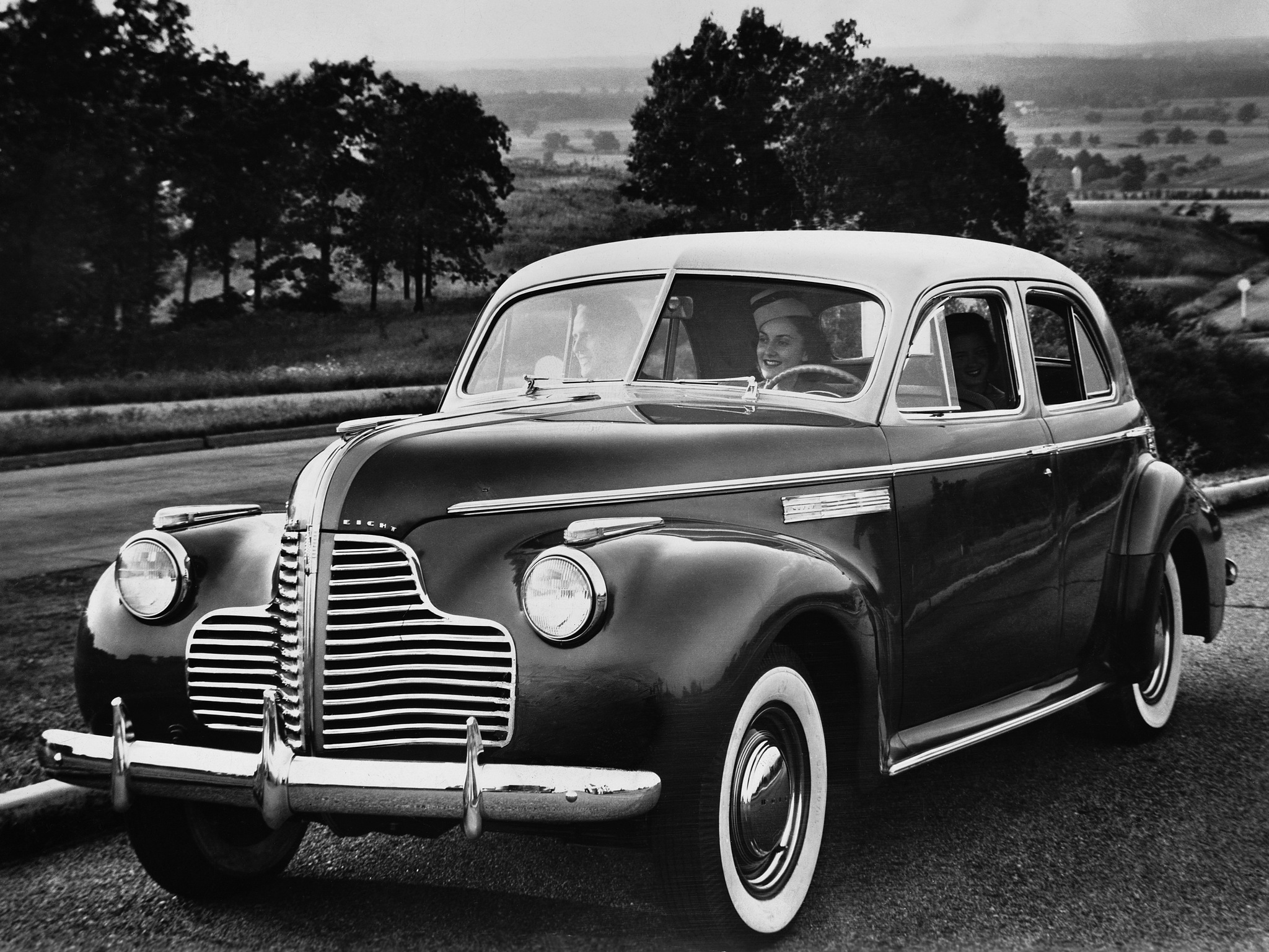 1940, Buick, Roadmaster, Sedan,  71 , Retro Wallpaper