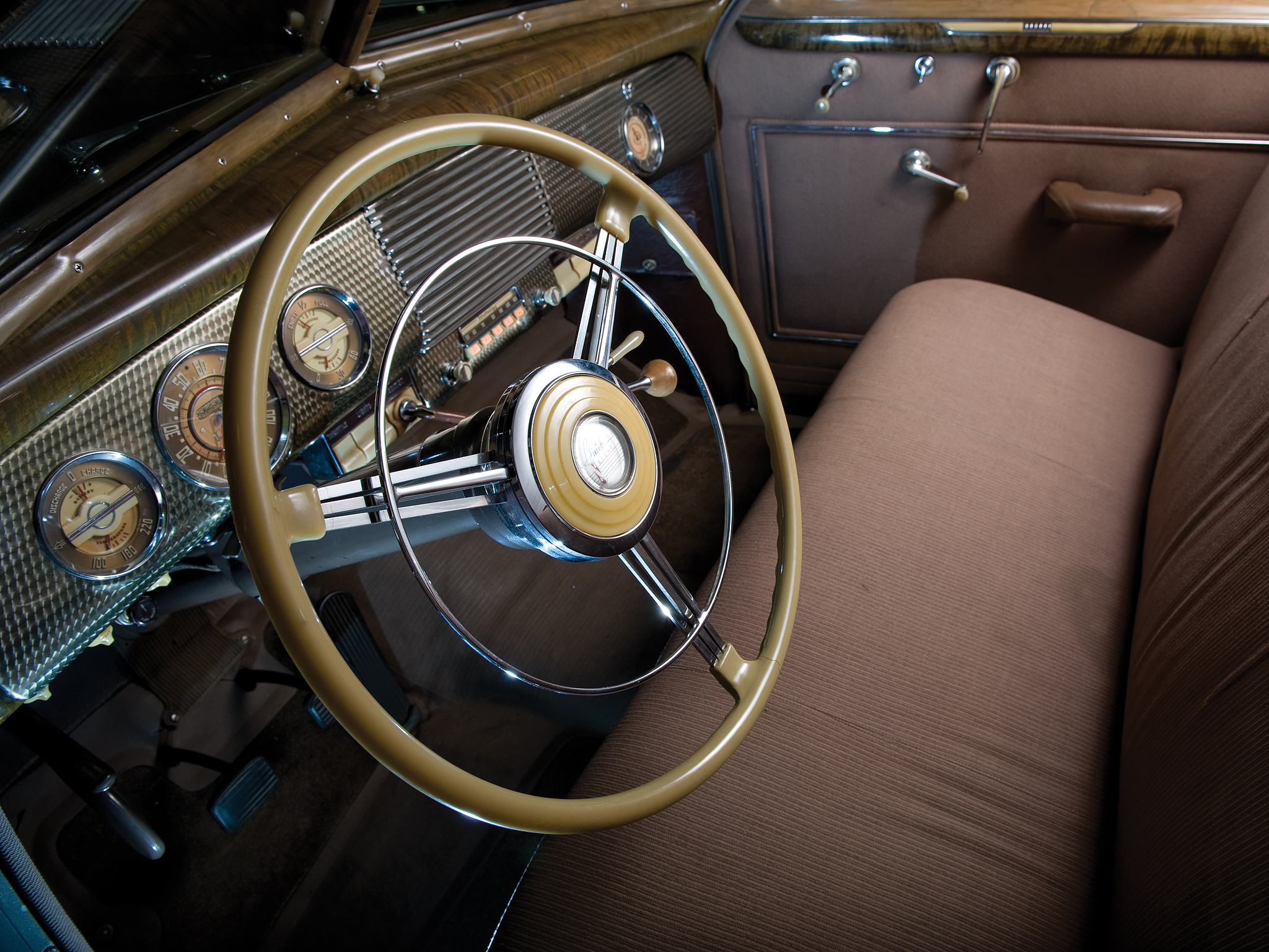 1940, Buick, Super, 4 door, Sedan,  51 , Retro, Interior Wallpaper