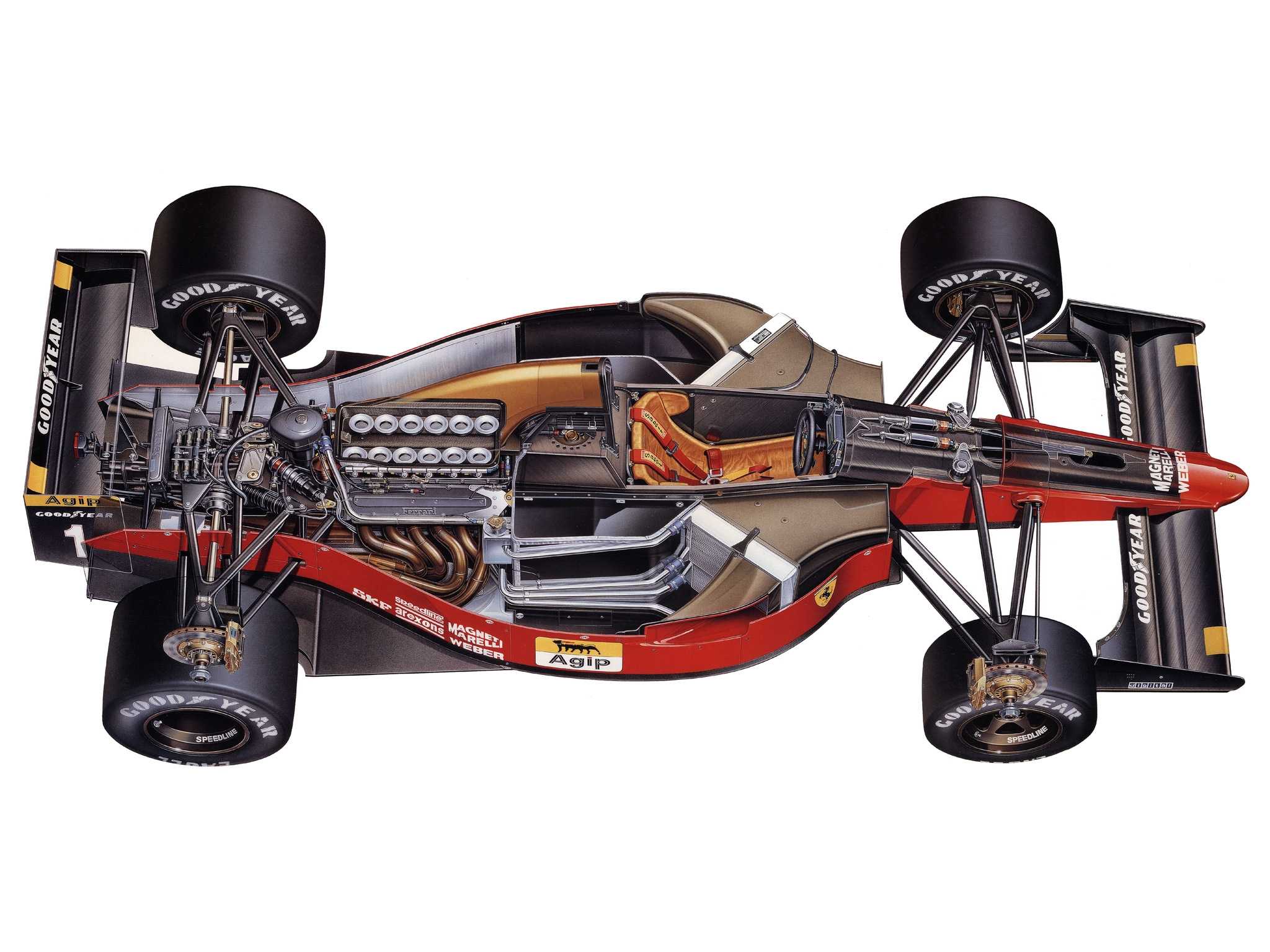 1990, Ferrari, 641, Formula, One, F 1, Race, Racing, Interior, Engine Wallpaper