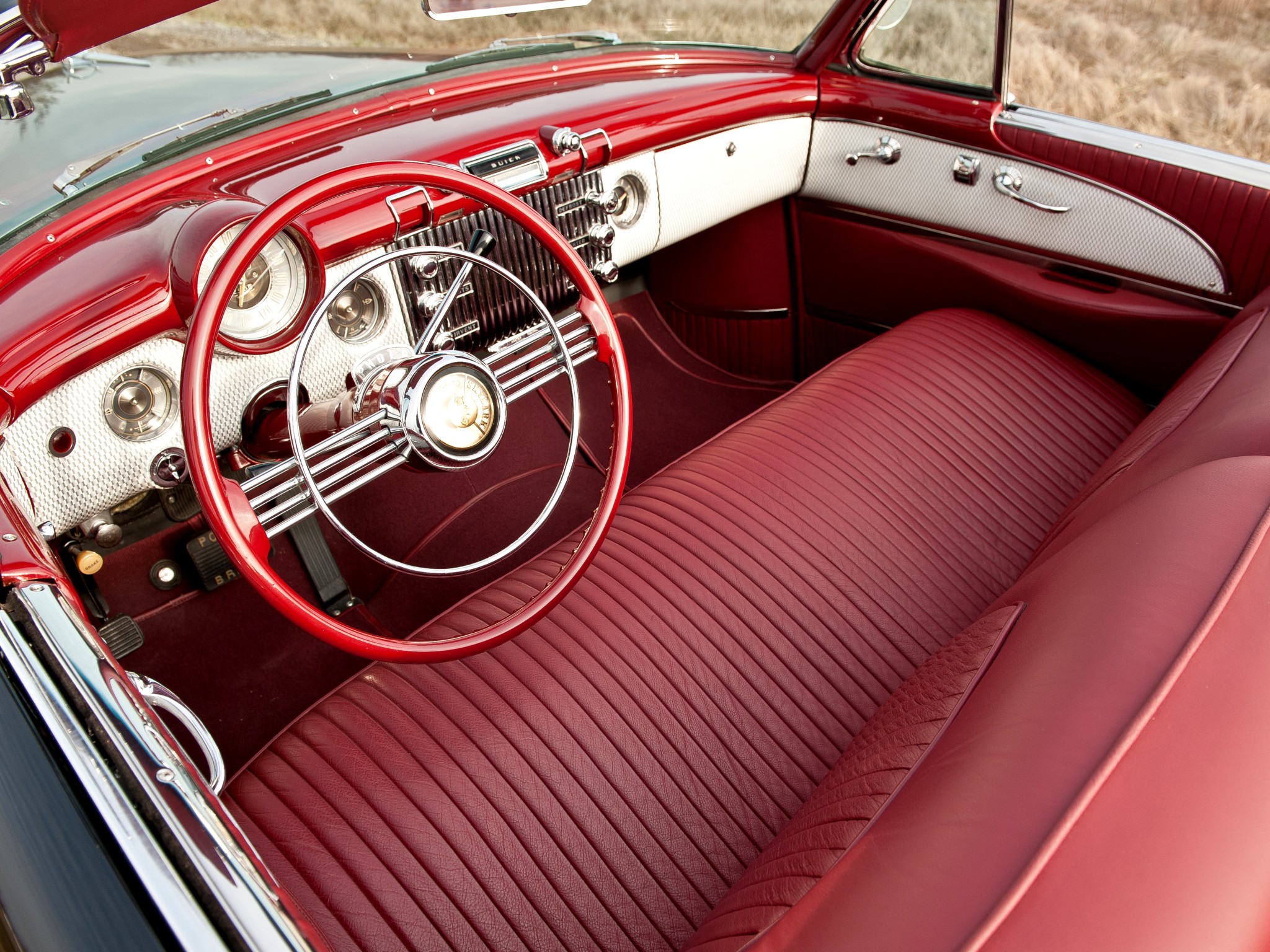 1953, Buick, Skylark, Retro, Luxury, Convertible, Interior Wallpaper