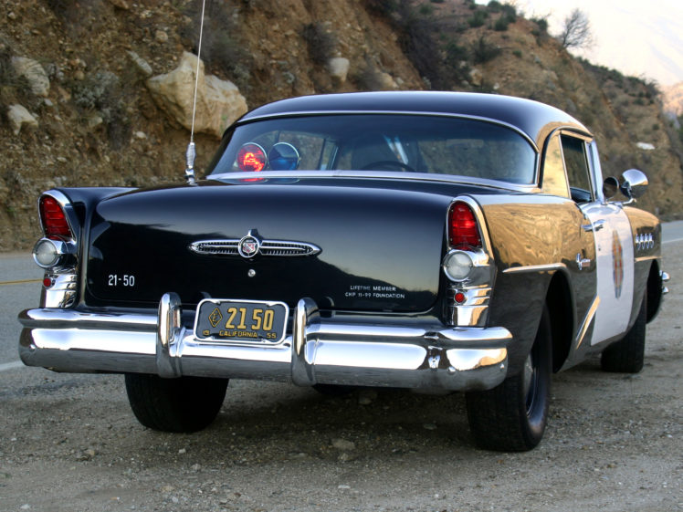 1955, Buick, Century, Sedan, Highway, Patrol, Police, Retro HD Wallpaper Desktop Background