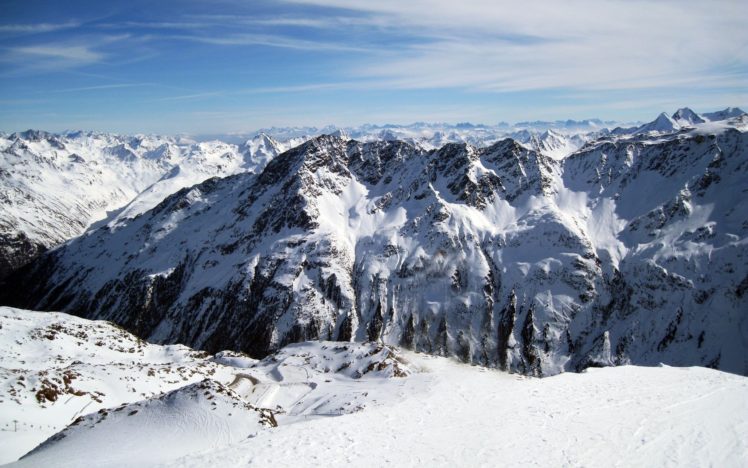 mountains, Landscapes, Winter, Landscapes HD Wallpaper Desktop Background