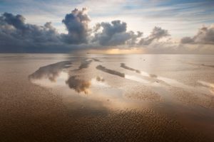 water, Clouds, Landscapes, Nature, Beach, Skyscapes, Reflections