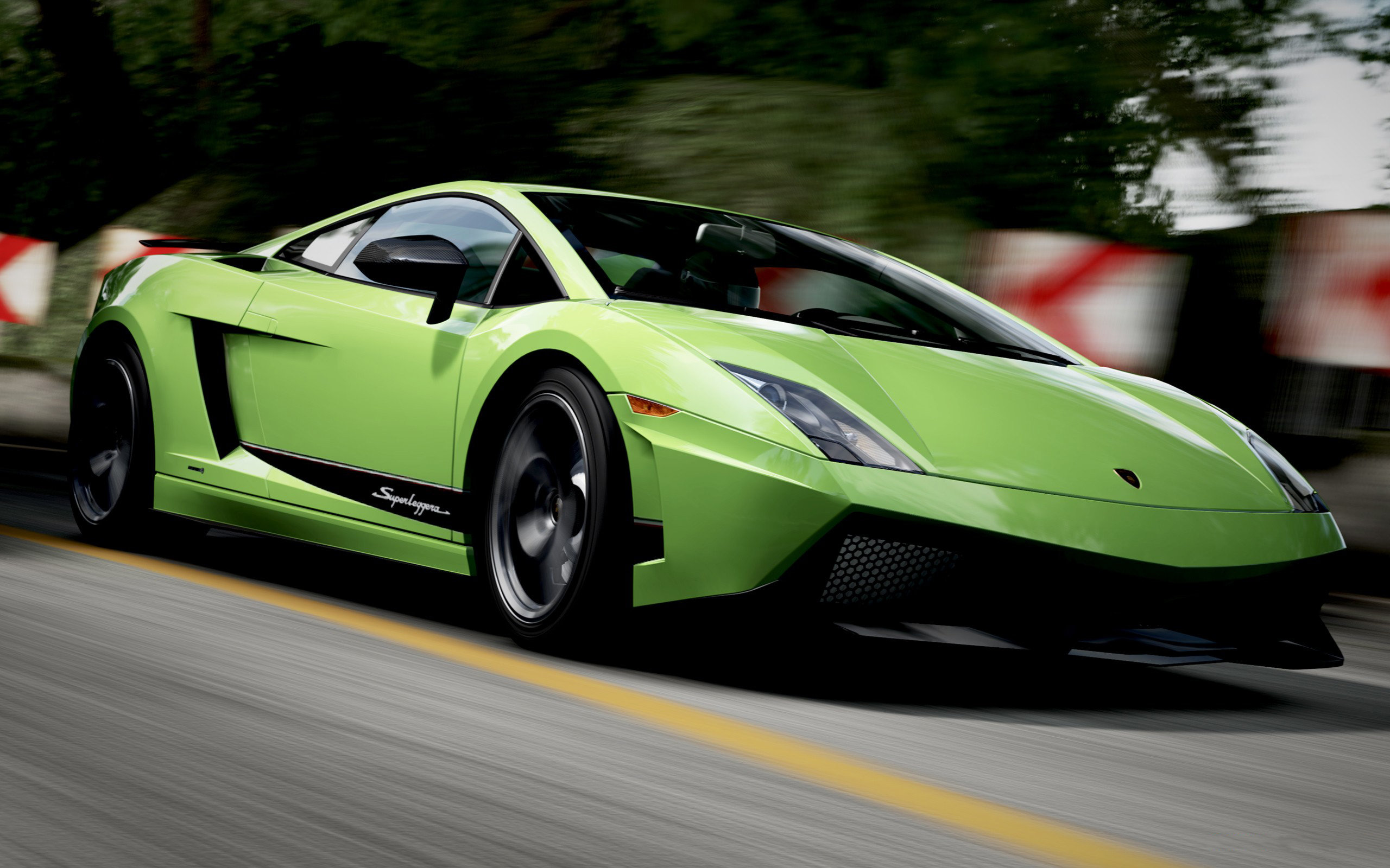 green, Lamborghini, Gallardo Wallpaper