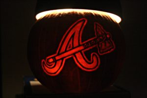 atlanta, Braves, Baseball, Mlb, Halloween, Pumpkin