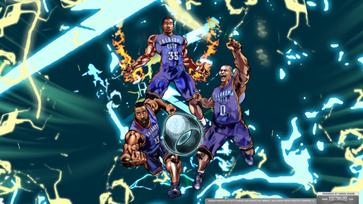 oklahoma, City, Thunder, Basketball, Nba HD Wallpaper Desktop Background