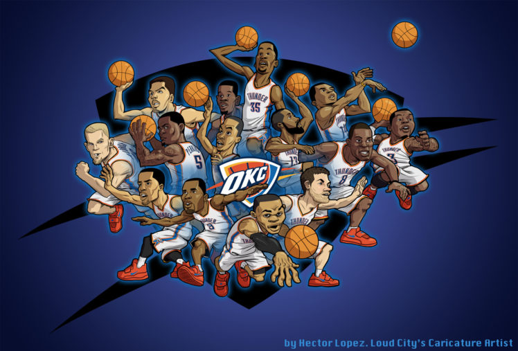 oklahoma, City, Thunder, Basketball, Nba HD Wallpaper Desktop Background