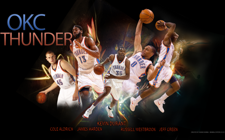 oklahoma, City, Thunder, Basketball, Nba, Fn HD Wallpaper Desktop Background