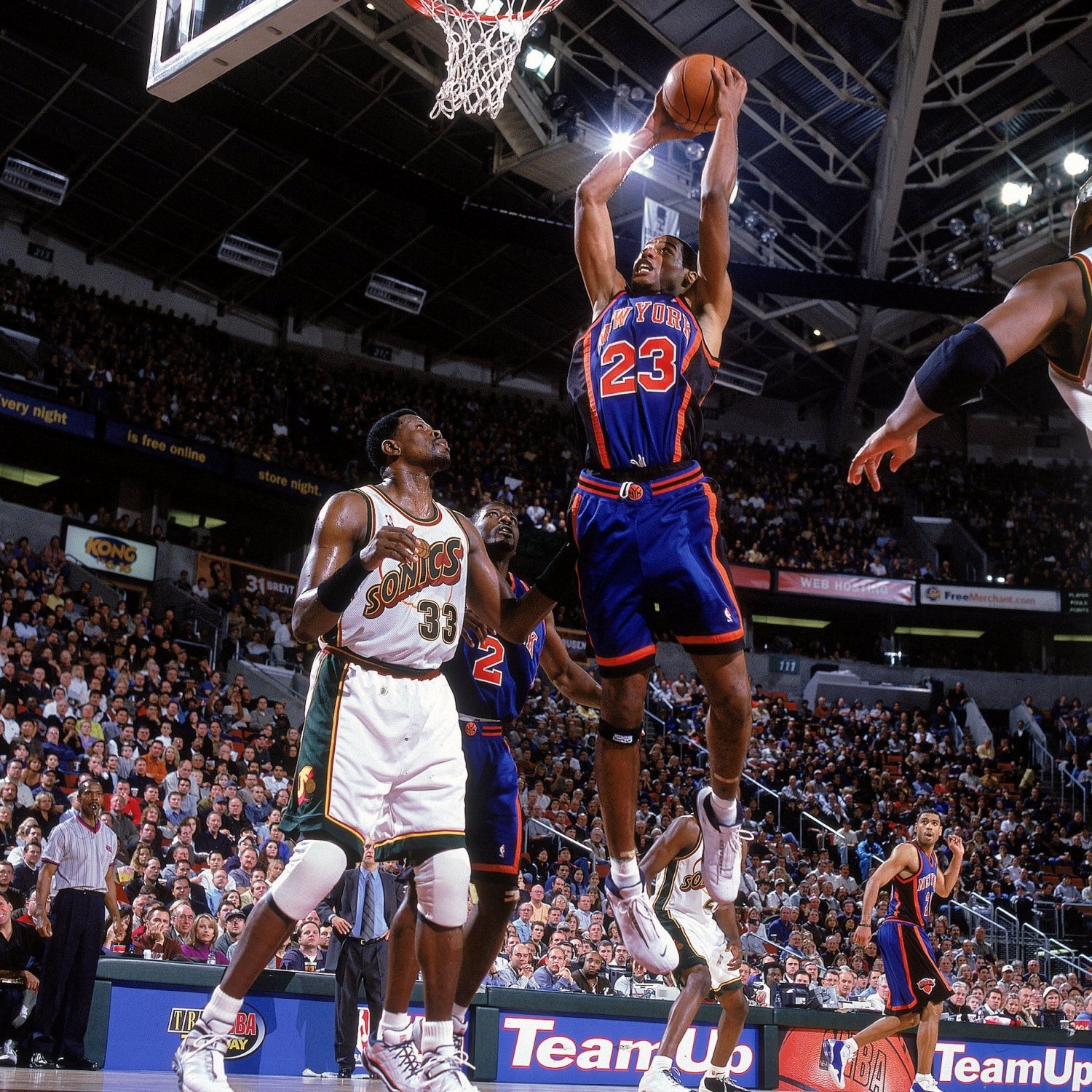 new, York, Knicks, Basketball, Nba, Seattle, Supersonics Wallpaper