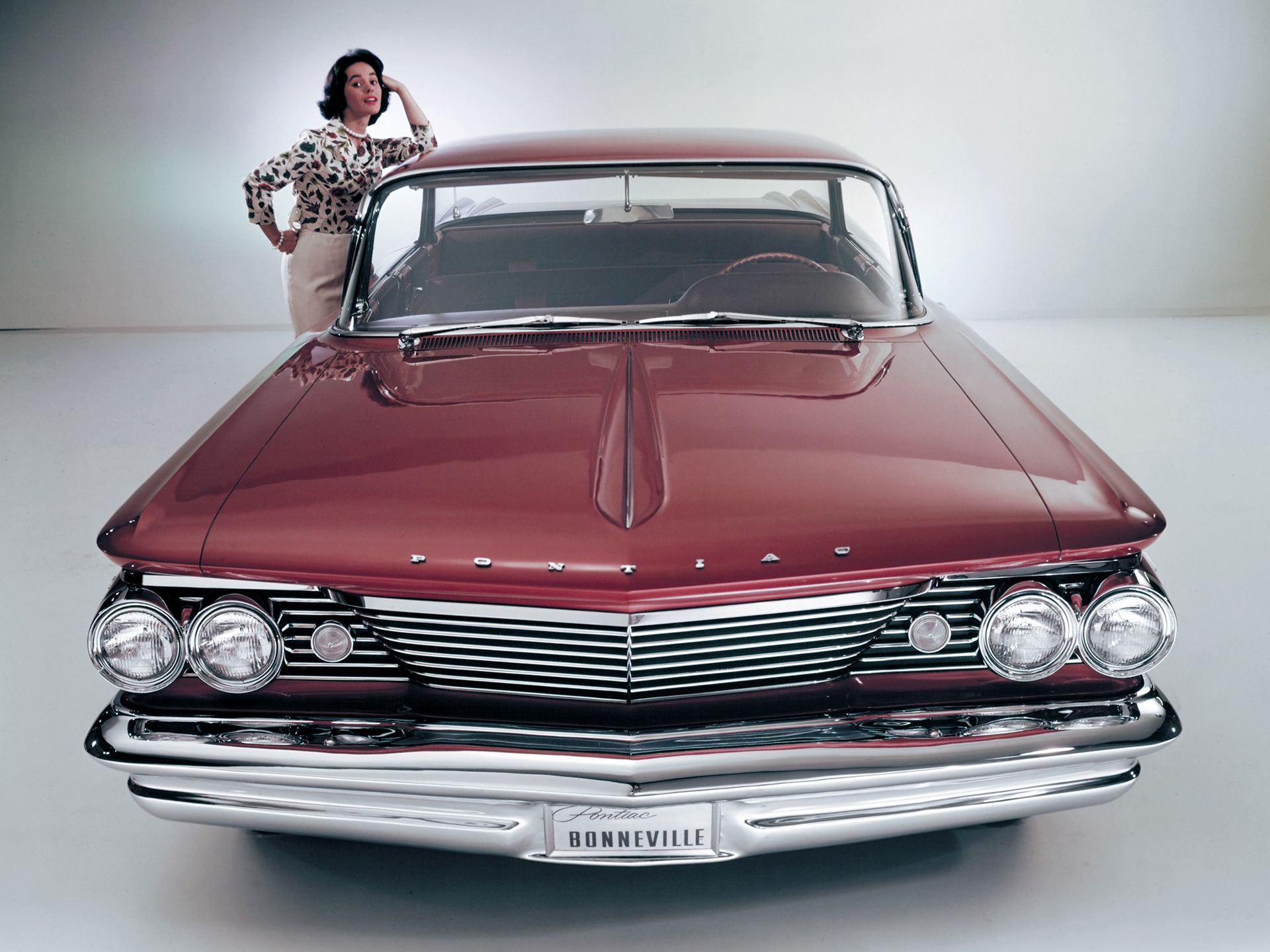 1960, Pontiac, Bonneville, Vista, Hardtop, Sedan,  2839 , Classic Wallpaper