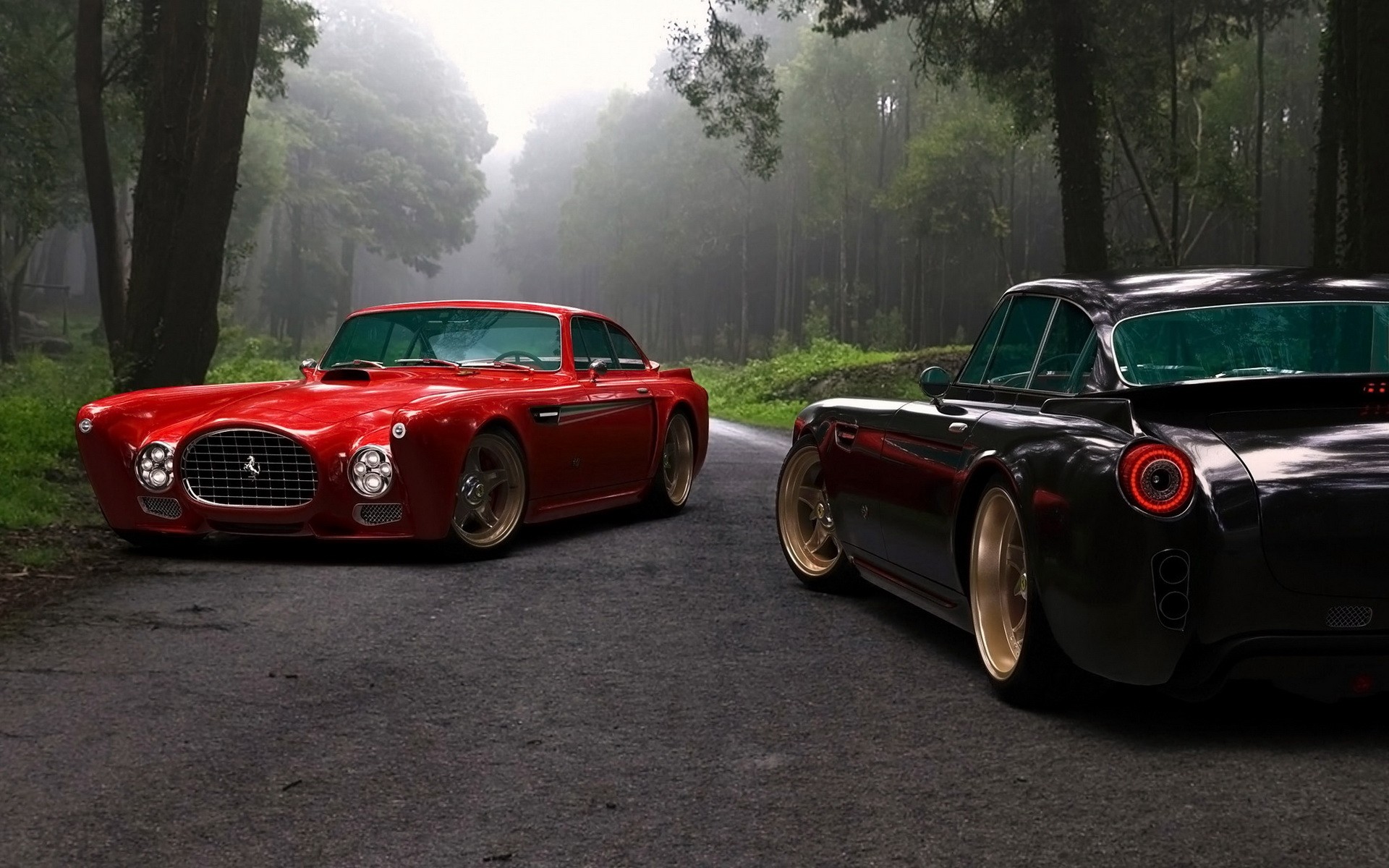 cars, Roads, Tuning, Ferrari, F340, Competizione, Gullwing, America Wallpaper