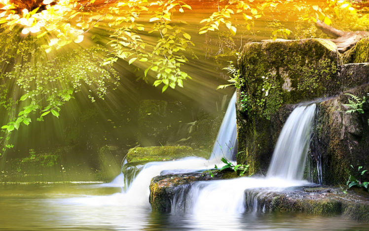 little, Spring, Waterfall HD Wallpaper Desktop Background