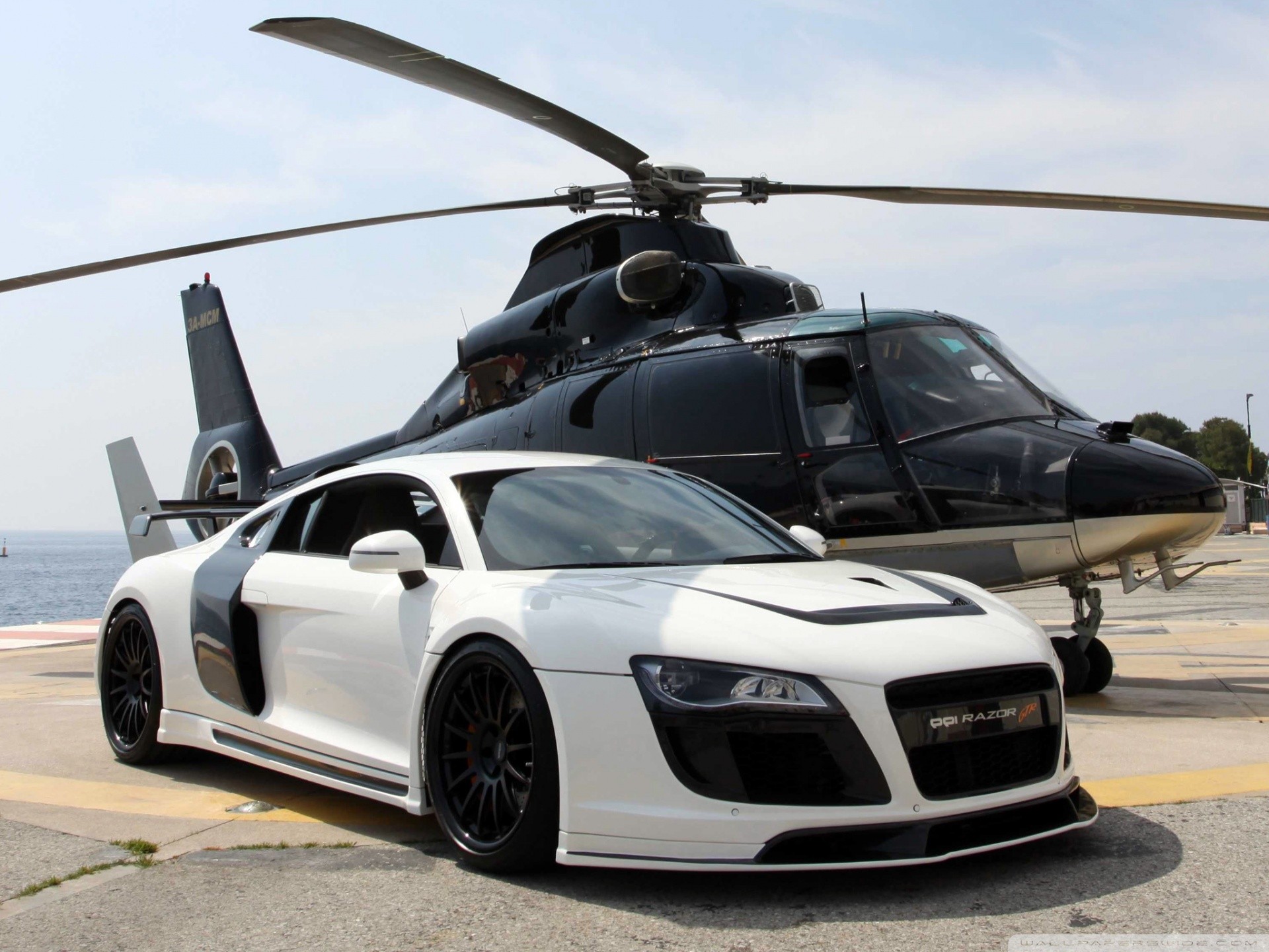 helicopters, Cars, Vehicles, Audi, R8, Audi, R8, Razor, Gtr Wallpaper