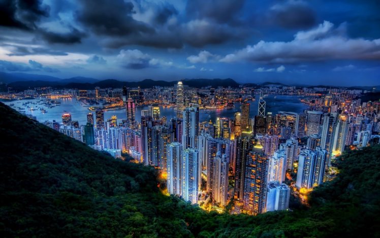 cityscapes, Buildings, Hong, Kong, City, Skyline HD Wallpaper Desktop Background